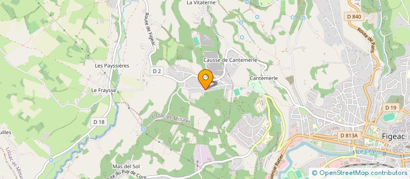 localisation de l'entreprise SCI CAUSSE PARROT  LISSAC-ET-MOURET