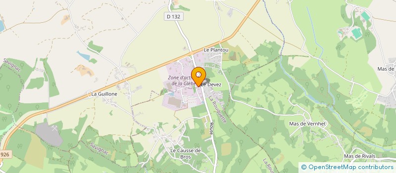 localisation de l'entreprise SCI CAUSSE ROUQUETTE  SAVIGNAC