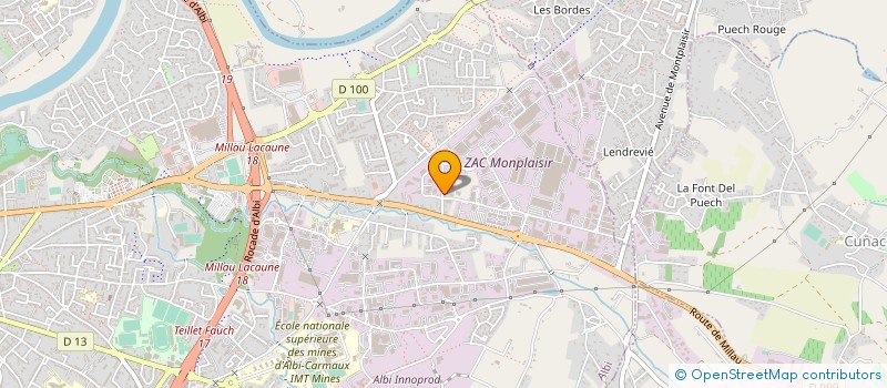 localisation de l'entreprise SCI CAUSSEL à ALBI