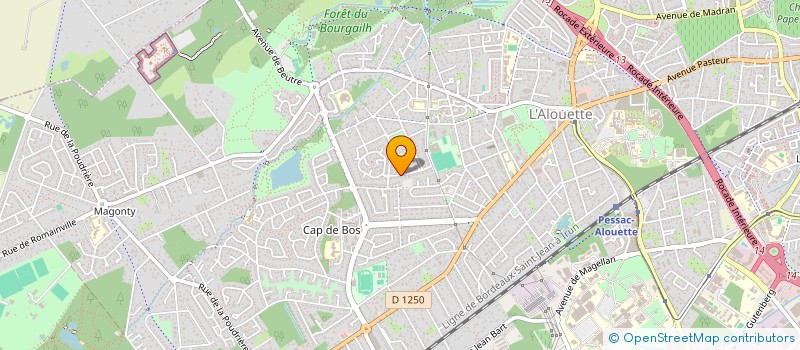 localisation de l'entreprise SCI CAUVAG  PESSAC