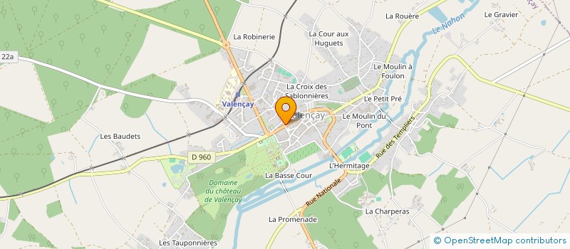 localisation de l'entreprise SCI CAUVEL à VALENCAY