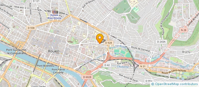 localisation de l'entreprise SCI CAUX à ROUEN