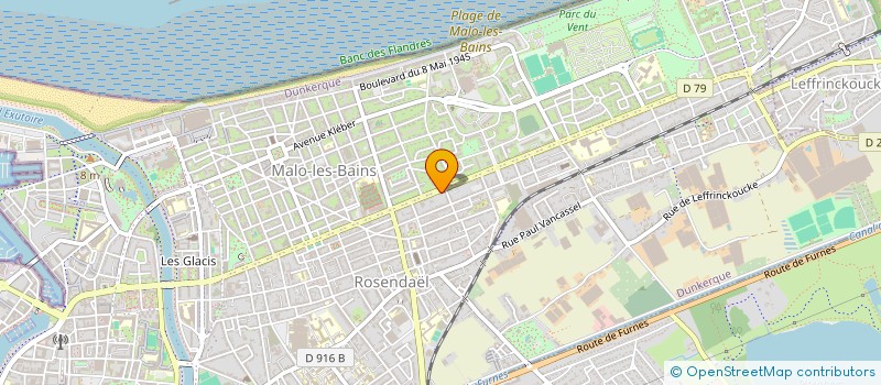 localisation de l'entreprise SCI CAUX à DUNKERQUE