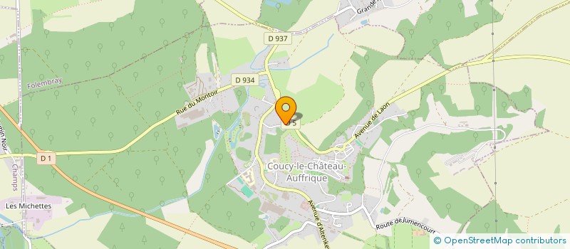 localisation de l'entreprise SCI CAUX AND C  COUCY-LE-CHATEAU-AUFFRIQUE