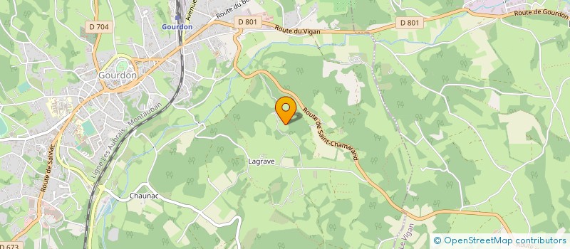 localisation de l'entreprise SCI CAVAIGNAC à GOURDON