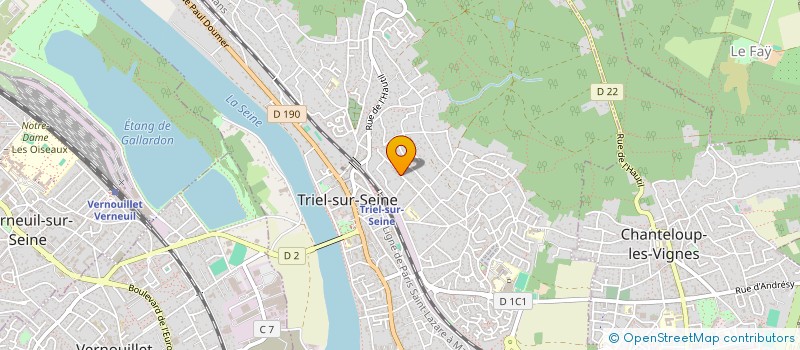 localisation de l'entreprise SCI CAVAILLIER à TRIEL-SUR-SEINE