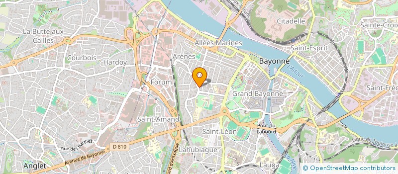 localisation de l'entreprise SCI CAVALAIRE  BAYONNE