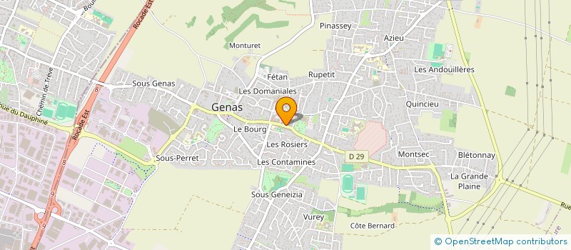 localisation de l'entreprise SCI CAVALY  GENAS