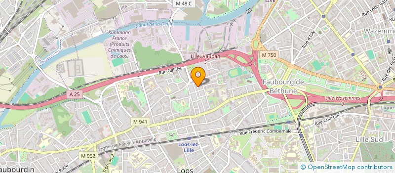 localisation de l'entreprise SCI CAVAN  LOOS