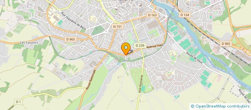 localisation de l'entreprise SCI CAVASO à AUXERRE