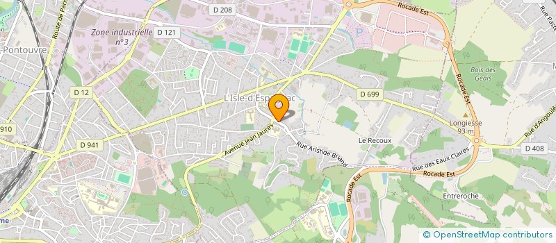 localisation de l'entreprise SCI CAVATO  L'ISLE-D'ESPAGNAC