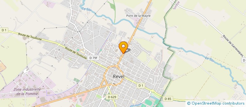 localisation de l'entreprise SCI CAVE CANEM  REVEL