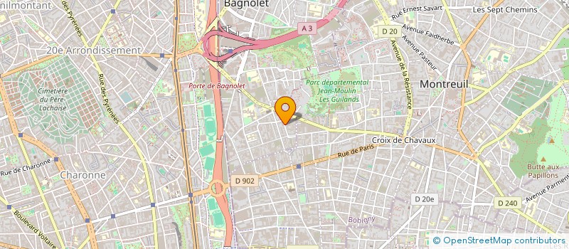 localisation de l'entreprise SCI CAVE DE L'EGALITE à BAGNOLET