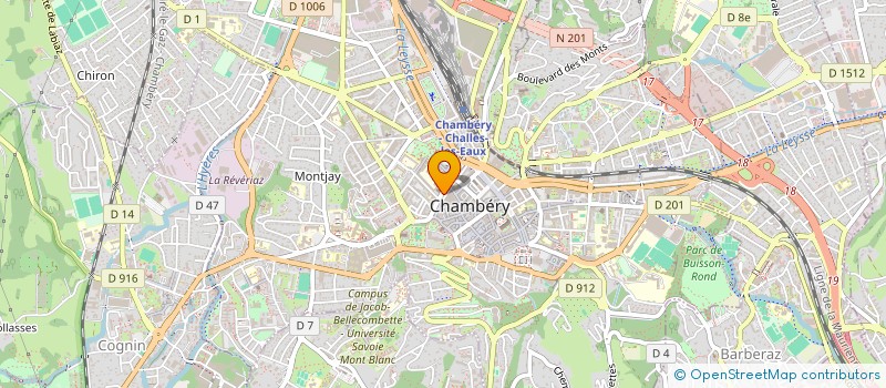 localisation de l'entreprise SCI CAVE DES HALLES  CHAMBERY