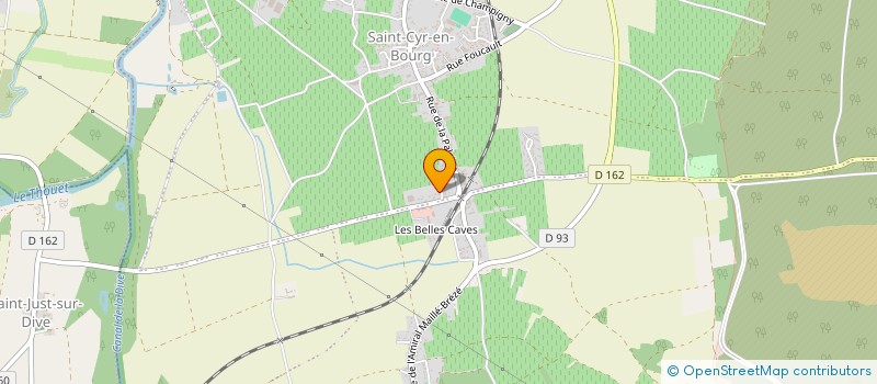 localisation de l'entreprise SCI CAVES PERRIERE-SAUMOUSSAY  BELLEVIGNE-LES-CHATEAUX