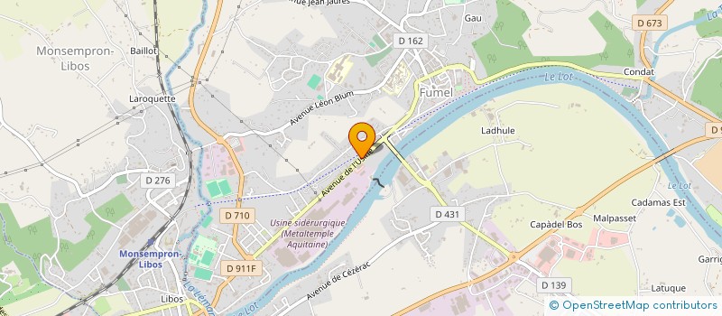 localisation de l'entreprise SCI CAVI  FUMEL