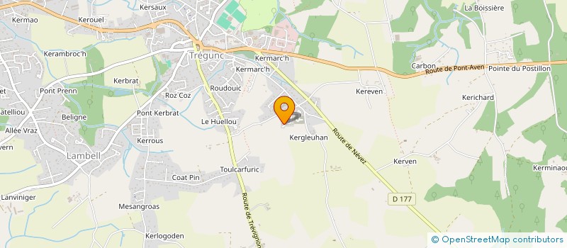 localisation de l'entreprise SCI CAVIA  TREGUNC