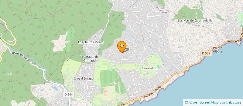 localisation de l'entreprise SCI CAVIBEAUVA à GRIMAUD