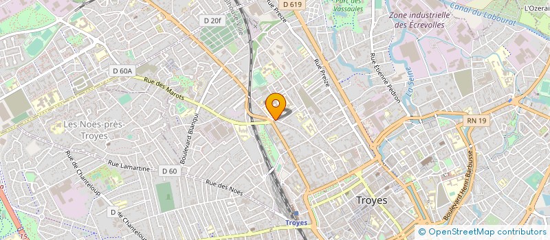 localisation de l'entreprise SCI CAVIMA à TROYES