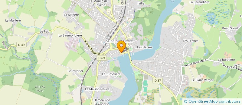 localisation de l'entreprise SCI CAVR  SUCE-SUR-ERDRE