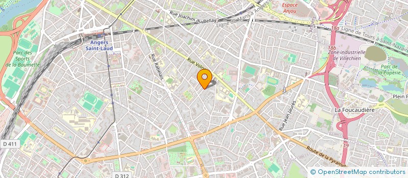 localisation de l'entreprise SCI CAWA à ANGERS