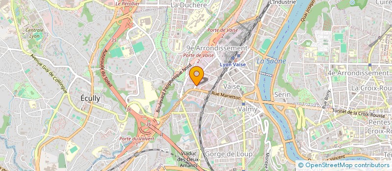 localisation de l'entreprise SCI CAWATE  LYON