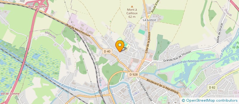 localisation de l'entreprise SCI CAWDRON à ABBEVILLE