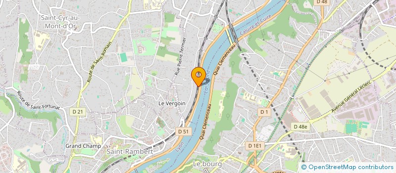 localisation de l'entreprise SCI CAXALO - CABINET MEDICAL  COLLONGES-AU-MONT-D'OR