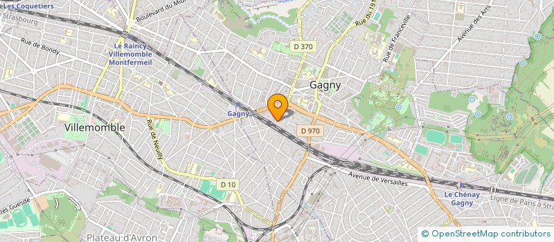 localisation de l'entreprise SCI CAYEM à GAGNY