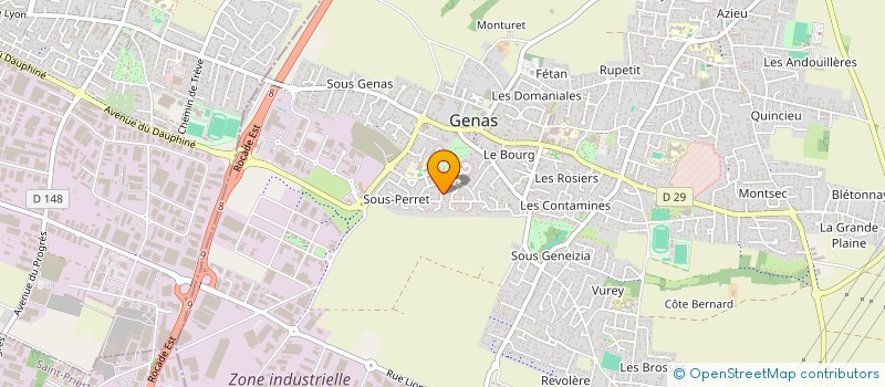 localisation de l'entreprise SCI CAYEN  GENAS