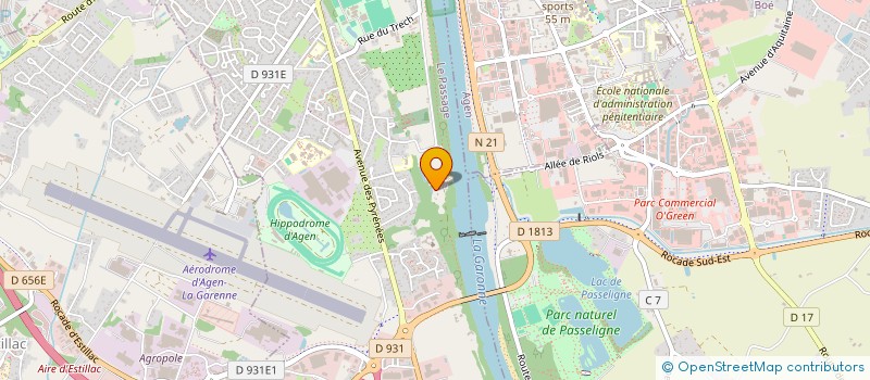 localisation de l'entreprise SCI CAYENNE  LE PASSAGE