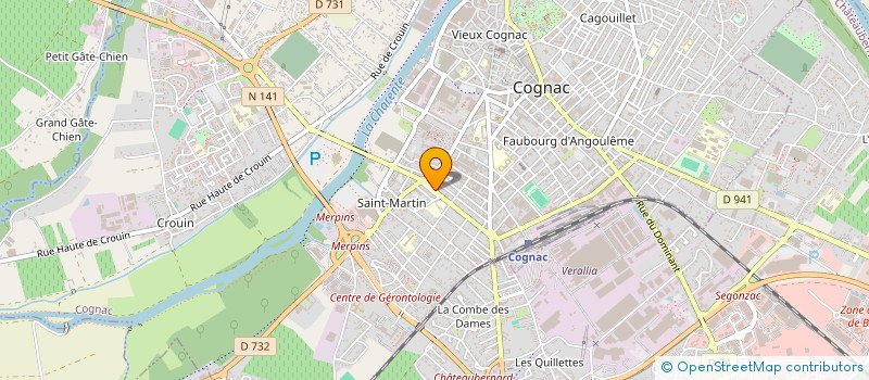 localisation de l'entreprise SCI CAYENNE à COGNAC