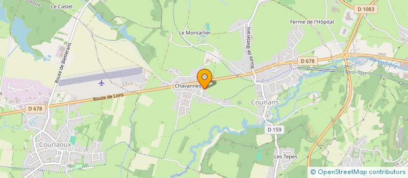 localisation de l'entreprise SCI CAYENNE  COURLANS