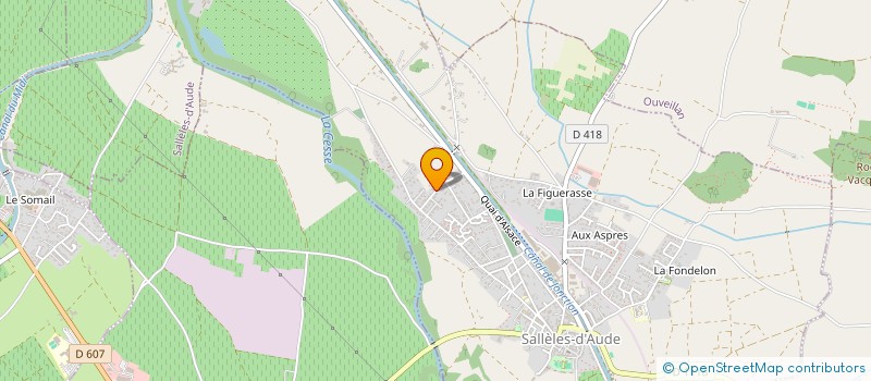 localisation de l'entreprise SCI CAYER-SALON  SALLELES-D'AUDE