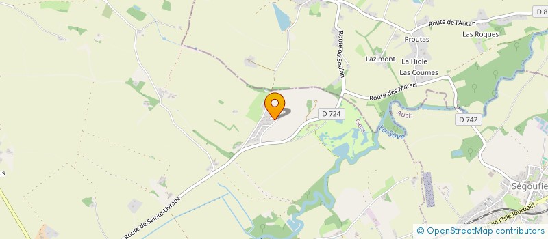 localisation de l'entreprise SCI CAYLUS  L'ISLE-JOURDAIN