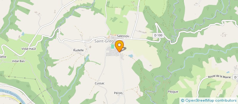 localisation de l'entreprise SCI CAYRE  SAINT-GREGOIRE