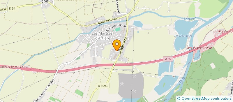 localisation de l'entreprise SCI CAYROLLES  LES MARTRES-D'ARTIERE