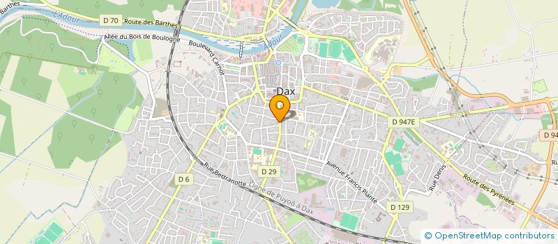localisation de l'entreprise SCI CAZADE à DAX