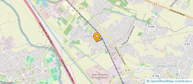 localisation de l'entreprise SCI CAZALES-BIZET  LABEGE