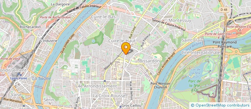 localisation de l'entreprise SCI CAZAUD HATT  CALUIRE-ET-CUIRE