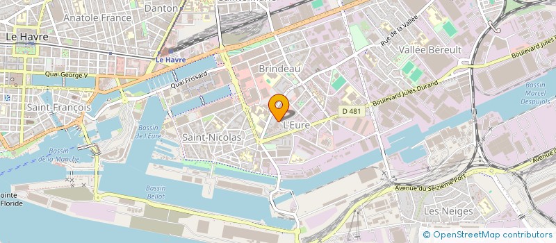 localisation de l'entreprise SCI CAZAUX à LE HAVRE