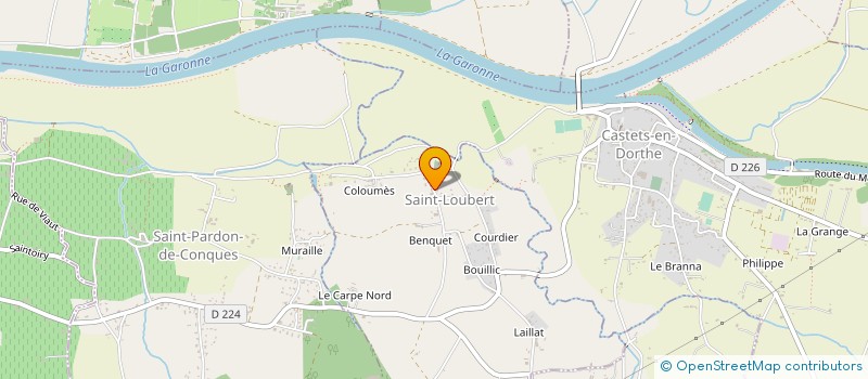 localisation de l'entreprise SCI CAZEAUX  LEOGEATS