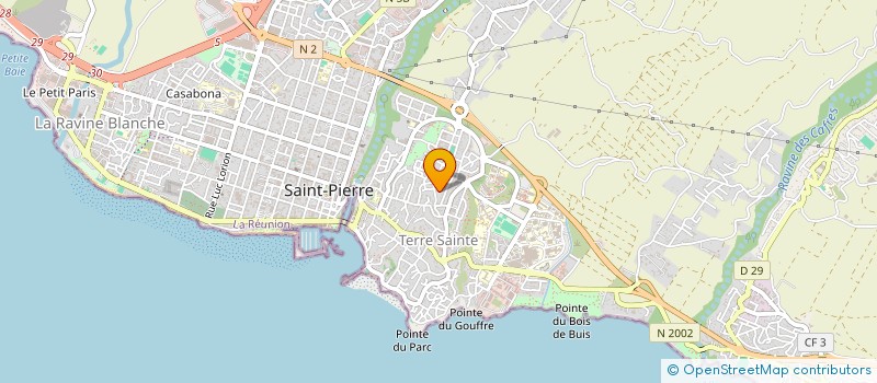 localisation de l'entreprise SCI CAZEBRA à SAINT-PIERRE