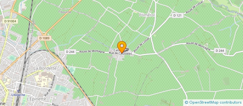 localisation de l'entreprise SCI CAZELYS  POMEROL