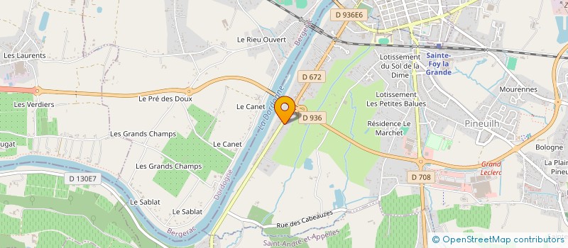 localisation de l'entreprise SCI CAZENATSUD  PINEUILH