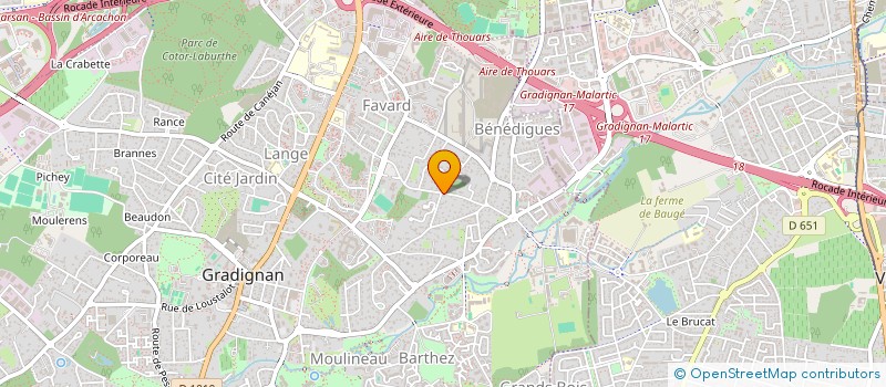 localisation de l'entreprise SCI CAZENAVE  GRADIGNAN