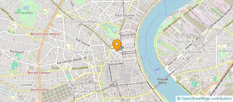 localisation de l'entreprise SCI CAZENAVE PART.  BORDEAUX