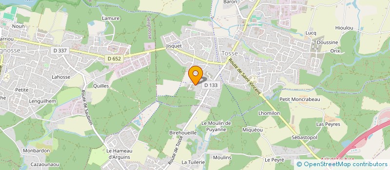 localisation de l'entreprise SCI CAZENAVEDUTILH  TOSSE