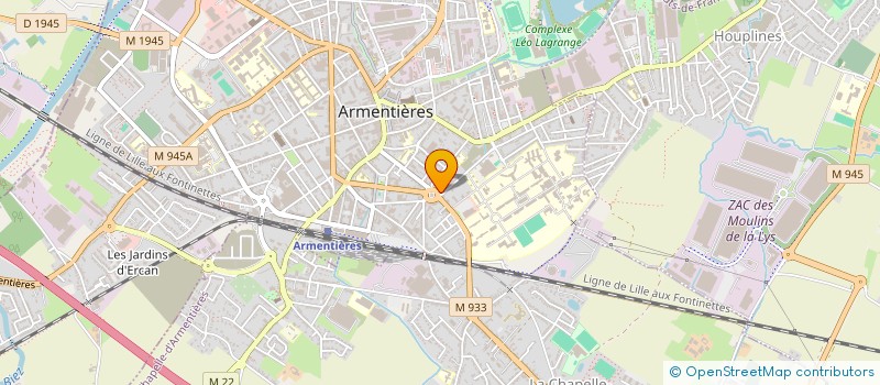 localisation de l'entreprise SCI CAZIER  ARMENTIERES