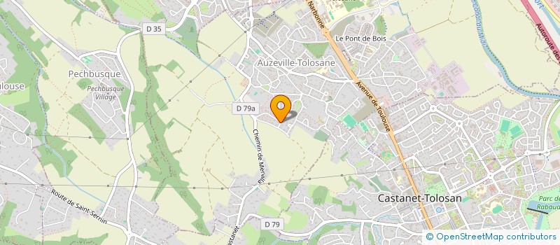 localisation de l'entreprise SCI CAZIMORE  AUZEVILLE-TOLOSANE